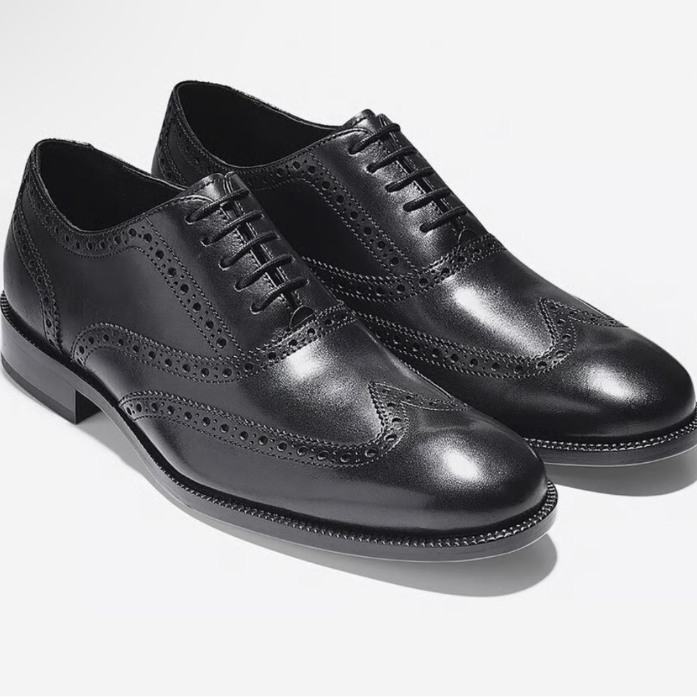 Cole Haan Hamilton Grand.OS Wingtip Oxford Triple Black C23751 Mens 10